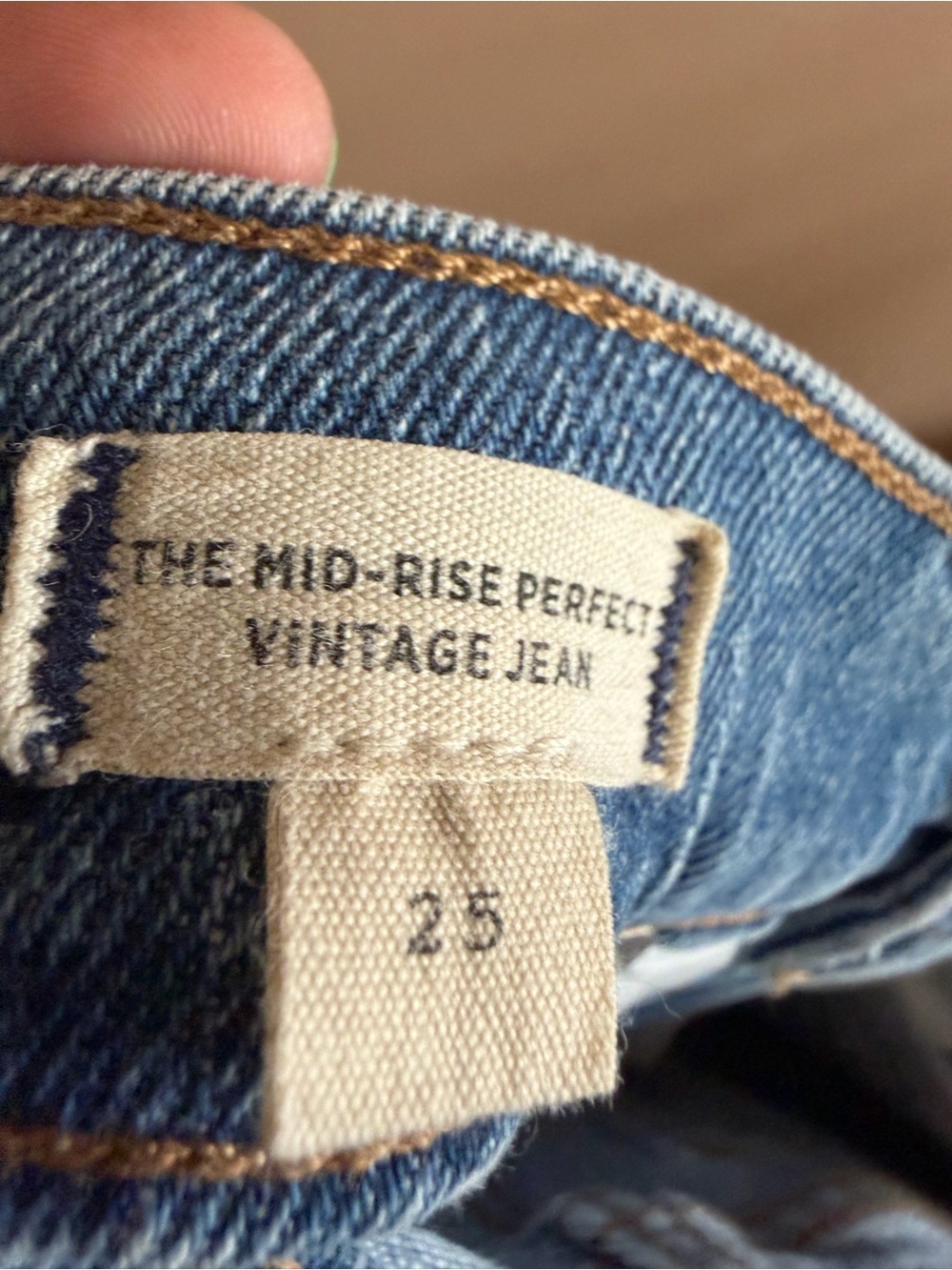 Madewell The Mid-Rise Perfect Vintage Distressed Jeans Size 25 - Picture 11 of 12